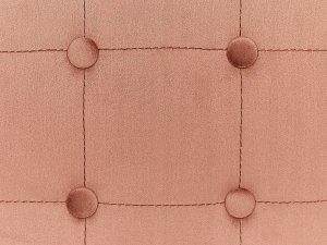 Beliani Puf welurowy 36 x 36 x 39 cm brzoskwiniowy WISCONSIN 6