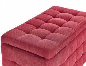 Beliani Puf ze schowkiem czerwony MICHIGAN 7