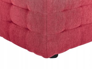 Beliani Puf ze schowkiem czerwony MICHIGAN 9