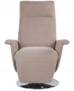 Beliani Rozkładany fotel PRIME Beżowoszary 5
