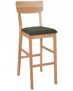 Beliani Zestaw 2 krzeseł barowych AMBLER Jasnobrązowy 6