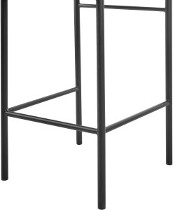 Beliani Zestaw 2 krzeseł barowych AMAYA Boucle Złamana biel 8