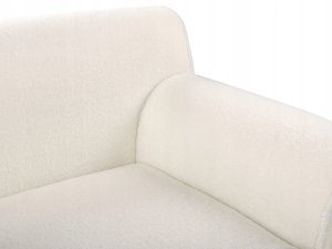 Beliani Narożnik boucle lewostronny biały SIMOS 8