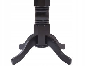 Beliani Stół do jadalni AKRON Czarny 120 cm 120 cm 5