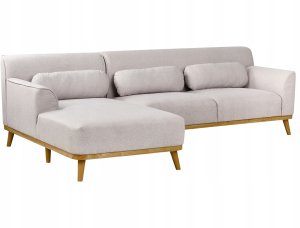 Beliani Narożnik prawostronny jasnoszary SIMOS 4