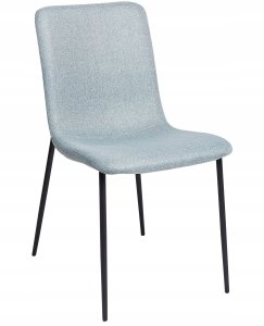 Beliani Zestaw 4 krzeseł do jadalni GLENDIVE Błękitny 4