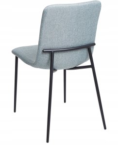 Beliani Zestaw 4 krzeseł do jadalni GLENDIVE Błękitny 6