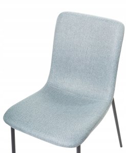 Beliani Zestaw 4 krzeseł do jadalni GLENDIVE Błękitny 7