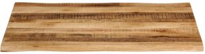 vidaXL Blat stołu z naturalną krawędzią, 110x80x3,8 cm, drewno mango 3