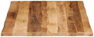 vidaXL Blat stołu z naturalną krawędzią, 110x80x3,8 cm, drewno mango 4