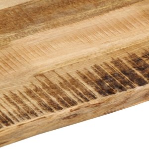 vidaXL Blat stołu z naturalną krawędzią, 110x80x3,8 cm, drewno mango 7