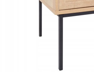 Beliani Komoda 6 szuflad fronty rattanowe jasne drewno PASCO 7