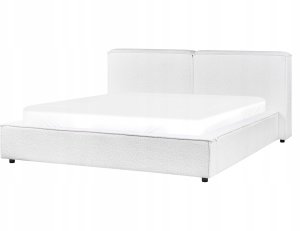 Beliani Łóżko Boucle LINARDS 160 x 200 cm Biały 4