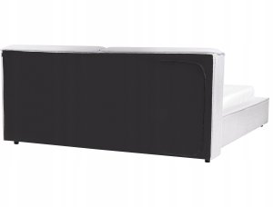 Beliani Łóżko Boucle LINARDS 160 x 200 cm Biały 7