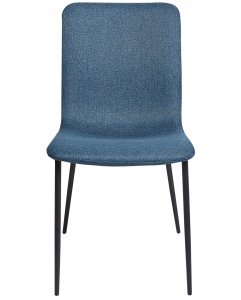 Beliani Zestaw 4 krzeseł do jadalni GLENDIVE Ciemnoniebieski 5