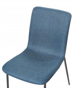 Beliani Zestaw 4 krzeseł do jadalni GLENDIVE Ciemnoniebieski 7