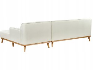 Beliani Narożnik lewostronny złamana biel SIMOS 5