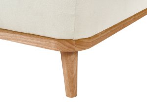 Beliani Narożnik lewostronny złamana biel SIMOS 9