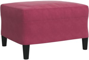 vidaXL 3-częściowy komplet wypoczynkowy, aksamit, winna czerwień 6