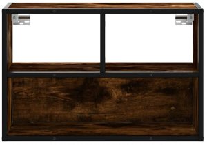 vidaXL Szafka pod telewizor, przydymiony dąb, 60x31x39,5 cm 4