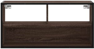 vidaXL Szafka pod telewizor, brązowy dąb, 80x31x39,5 cm 4