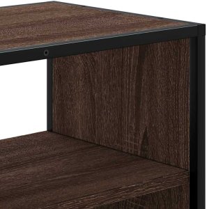 vidaXL Szafka pod telewizor, brązowy dąb, 80x31x39,5 cm 7