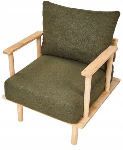 Beliani Fotel ASKER Boucle Ciemnozielony 7