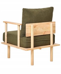 Beliani Fotel ASKER Boucle Ciemnozielony 8