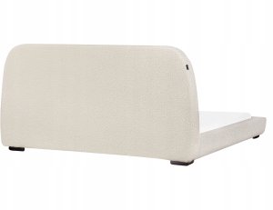 Beliani Łóżko Boucle ROISEL 180 x 200 cm Kremowy 6