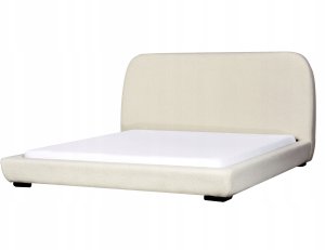 Beliani Łóżko wodne Boucle ROISEL 180 x 200 cm Kremowy 4