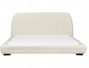 Beliani Łóżko wodne Boucle ROISEL 180 x 200 cm Kremowy 5