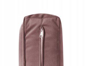 Beliani Sofa rozkładana welurowa różowa SAARELA 13