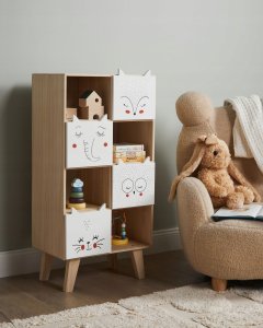 Beliani Regał 4 półki jasne drewno RUPERT 2