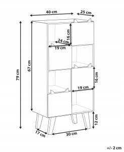Beliani Regał 4 półki jasne drewno RUPERT 3
