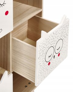 Beliani Regał 4 półki jasne drewno RUPERT 9