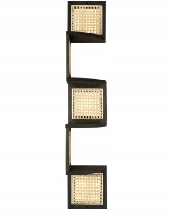 Beliani Regał 4 półki ALDER Drewno 101 cm Czarny 4