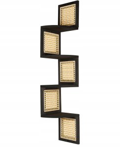 Beliani Regał 4 półki ALDER Drewno 101 cm Czarny 5