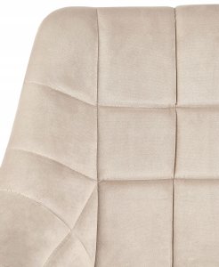 Beliani Krzesło biurowe regulowane welurowe beżowe LABELLE 5