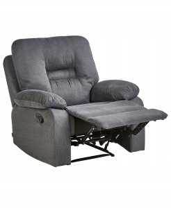 Beliani Rozkładany fotel BERGEN II Ciemnoszary 5