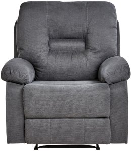 Beliani Rozkładany fotel BERGEN II Ciemnoszary 6