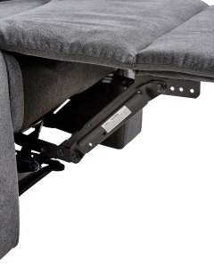 Beliani Rozkładany fotel BERGEN II Ciemnoszary 10