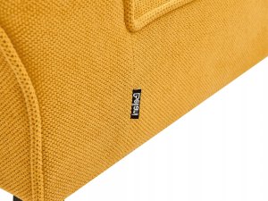 Beliani Szezlong lewostronny musztardowy BIARRITZ 8