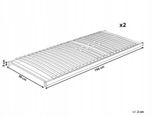 Beliani Stelaż do łóżka VOUZIERS 180 x 200 cm 2
