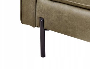 Beliani Szezlong lewostronny zielony REBAIS 11