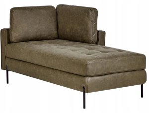 Beliani Szezlong lewostronny zielony REBAIS 4