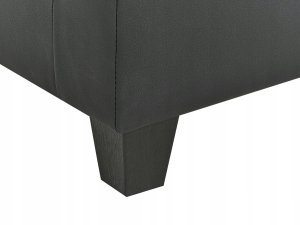 Beliani Moduł 1-osobowy ekoskóra czarny UNSTAD 8