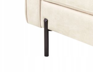 Beliani Szezlong prawostronny jasnobeżowy REBAIS 11