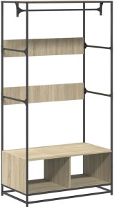 vidaXL Szafa, dąb sonoma, 90x50x180 cm, materiał drewnopochodny 2