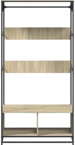 vidaXL Szafa, dąb sonoma, 90x50x180 cm, materiał drewnopochodny 4