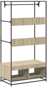 vidaXL Szafa, dąb sonoma, 90x50x180 cm, materiał drewnopochodny 6